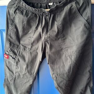 Dickies Ladies Black Scrub Cargo Pants Large Tall